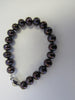 925 GENUINE FRESHWATER BLUEBERRY PEARL NECKLACE SET 80 gm, 12 mm  20 "  ALLUREGEM S1270