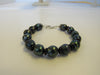 GENUINE AMBER & PEARL BRACELET MULTI-COLOR 27 gm  6-10 mm 8 " ALLUREGEM  S1283