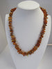 BALTIC AMBER NECKLACE CHIPS RAW GRADUATED, HONEY 48  gm 24 " ALLUREGEM S1285