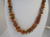 BALTIC AMBER NECKLACE CHIPS RAW GRADUATED, HONEY 48  gm 24 " ALLUREGEM S1285