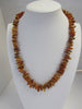 BALTIC AMBER NECKLACE CHIPS RAW GRADUATED, HONEY 48  gm 24 " ALLUREGEM S1285