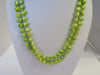 GENUINE FRESHWATER PEARL NECKLACE,  LIME, 9-12 mm 124 gm, 46"  ALLUREGEM S1302