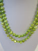 GENUINE FRESHWATER PEARL NECKLACE,  LIME, 9-12 mm 124 gm, 46"  ALLUREGEM S1302
