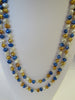 GENUINE FRESHWATER PEARL NECKLACE,  MULTI-COLOR 6-9  mm 126 gm, 56"  ALLUREGEM S1305