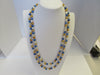 GENUINE FRESHWATER PEARL NECKLACE,  MULTI-COLOR 6-9  mm 126 gm, 56"  ALLUREGEM S1305