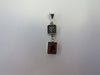 Genuine Baltic Amber Pendant, 925 Sterling Silver ALLUREGEM S1314