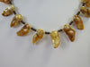 925 STERLING SILVER & GOLDEN FRESHWATER PEARL NECKLACE SET 56 gm 19" ALLUREGEM S1325
