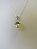 925 STERLING SILVER GENUINE FRESHWATER PEARL PENDANT NECKLACE 9 gm 20 " ALLUREGEM S1330
