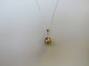 925 STERLING SILVER GENUINE FRESHWATER PEARL PENDANT NECKLACE BRONZE 3.5 gm 20 " ALLUREGEM S1337