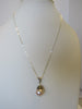 925 STERLING SILVER GENUINE FRESHWATER PEARL PENDANT NECKLACE PINK 8 gm 20 " ALLUREGEM S1338