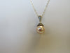 925 STERLING SILVER GENUINE FRESHWATER PEARL PENDANT NECKLACE PINK 8 gm 20 " ALLUREGEM S1338