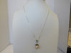925 STERLING SILVER GENUINE FRESHWATER PEARL PENDANT NECKLACE PINK 8 gm 20 " ALLUREGEM S1338
