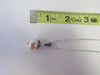 925 STERLING SILVER GENUINE FRESHWATER PEARL PENDANT NECKLACE PINK 7.5 gm 20 " ALLUREGEM S1339