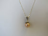 925 STERLING SILVER GENUINE FRESHWATER PEARL PENDANT NECKLACE PINK 7.5 gm 20 " ALLUREGEM S1339