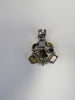 925 STERLING SILVER MULTI-GEMSTONE PENDANT 18.5 gm 2 "  ALLUREGEM S1341