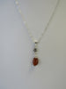 BALTIC AMBER PENDANT NECKLACE, 925 Sterling Silver HONEY 3.2 gm  20"  ALLUREGEM S1345