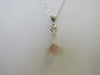 925 STERLING SILVER PINK CHALCEDONY PENDANT NECKLACE, 4.76 gm 20 " ALLUREGEM S1352