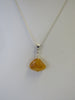 BALTIC AMBER PENDANT NECKLACE, 925 Sterling Silver 20"  ALLUREGEM S1349