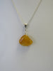 BALTIC AMBER PENDANT NECKLACE, 925 Sterling Silver 20"  ALLUREGEM S1349
