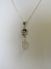 925 STERLING SILVER PINK CHALCEDONY PENDANT NECKLACE, 4.23 gm 20 " ALLUREGEM S1356