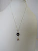 CLOISONNE & FRESHWATER PEARL NECKLACE PENDANT, 925 Sterling Silver, 20 " ALLUREGEM S1357