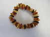 BALTIC AMBER CHIP STRETCH BRACELET MULTI-COLOR 18-21 gm 7.5 ALLUREGEM S1359