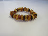 BALTIC AMBER CHIP STRETCH BRACELET MULTI-COLOR 18-21 gm 7.5 ALLUREGEM S1359