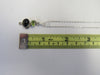 925 STERLING SILVER BLACK ONYX & PERIDOT PENDANT NECKLACE 2.51 gm 18" ALLUREGEM S1362