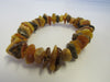 BALTIC AMBER CHIP STRETCH BRACELET MULTI-COLOR 17 gm 8 " ALLUREGEM S1368