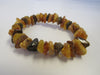 BALTIC AMBER CHIP STRETCH BRACELET MULTI-COLOR 17 gm 8 " ALLUREGEM S1368