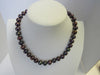 FRESHWATER BLACK PEARL NECKLACE SET, 925 Sterling Silver 17.5 "  ALLUREGEM S1478