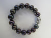 FRESHWATER BLACK PEARL NECKLACE SET, 925 Sterling Silver 17.5 "  ALLUREGEM S1478