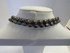 GENUINE FRESHWATER  SILVER-COLOR PEARL NECKLACE 87  gm 46"  ALLUREGEM S1564