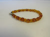 Baltic Amber Bracelet, 925 Sterling Silver Clasp and Bead Ends, 5 gm 5-6  mm, 7.5"  ALLUREGEM  S1708