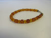 Baltic Amber Bracelet, 925 Sterling Silver Clasp and Bead Ends, 5 gm 5-6  mm, 7.5"  ALLUREGEM  S1708