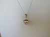 925 Sterling Silver Freshwater Pearl Pendant Necklace 8.5 gm 14 mm 18 " Alluregem S1717
