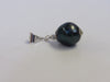 925 Sterling Silver Freshwater Pearl Pendant BLUEBERRY, 10 mm, 2 gm Alluregem S1790