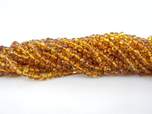 Natural Baltic Amber Bead Strands,  5 - 6mm 16" Alluregem E1768