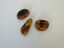 BALTIC AMBER PENDANT SMALL BROWN, PRICE IS FOR 3 ITEMS  6.26 gm ALLUREGEM S1866