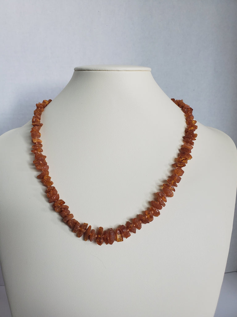 Natural RAW Baltic Beads Necklaces, BROWN 14 - 17 gm 22 " Alluregem S1079