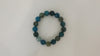 GENUINE BLUE FIRE FACETED AGATE STRETCH BRACELET 40 gm 7.5 " ALLUREGEM S1039