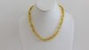 NATURAL BALTIC AMBER NECKLACE 15 gm, 8.5 mm LEMON 18"  ALLUREGEM  S1574