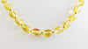 GENUINE BALTIC AMBER BEAD NECKLACE, LEMON, 13 gm 6-9 mm, 22 "  ALLUREGEM S1383