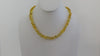 GENUINE BALTIC AMBER NECKLACE LEMON, POLISHED 16 gm 18"  ALLUREGEM S1466