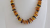 BALTIC AMBER NECKLACE GRADUATED CHIPS, 29 gm 10-20 mm 20 " ALLUREGEM S1024