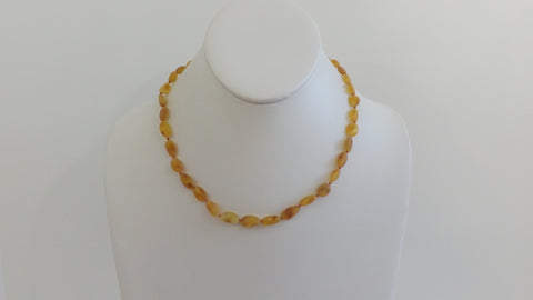 GENUINE BALTIC AMBER NECKLACE 6.5 gm, HONEY 17"  ALLUREGEM  S1546