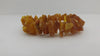 NARURAL BALTIC AMBER BEAD BRACELET, RAW, HONEY CHIPS  12-18 mm 27 gm 7" ALLUREGEM S1742