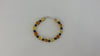 Genuine Baltic Amber Bracelet, 925 Sterling Silver, Multi-color 7.8  gm 7.5 " ALLUREGEM  S1246