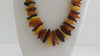 GENUINE BALTIC AMBER NECKLACE POLISHED MULTI-COLOR CHIPS 83  gm 27"  ALLUREGEM S1757