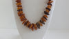 NATURAL RAW BALTIC AMBER NECKLACE CHIPS, HONEY 82 gm 12-24 mm 29 " ALLUREGEM S1458